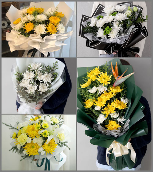 广东揭阳市揭东区云路镇老桃村白事花束代送
